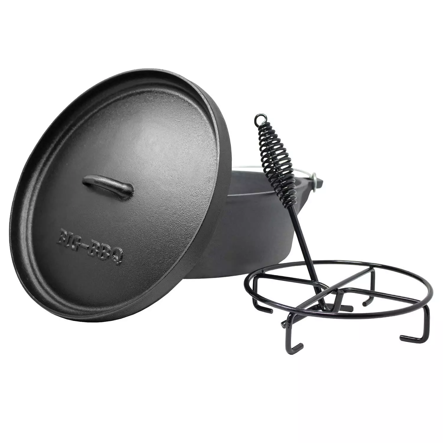 Klarstein Hotrod 85 Dutch Oven BBQ-Topf 9 Qt / 8,5 Liter Gusseisen Schwarz Schwarz 7 Klarstein Hotrod 85 Dutch Oven BBQ-Topf 9 Qt / 8,5 Liter Gusseisen Schwarz Schwarz – Bild 5