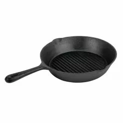 Vogue Runde Skillet Grillpfanne Aus Gusseisen 26,7cm