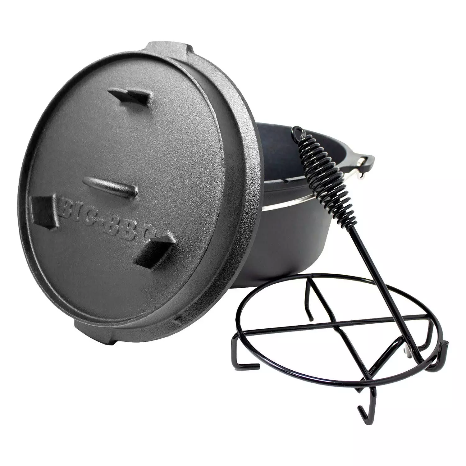 Klarstein Hotrod 85 Dutch Oven BBQ-Topf 9 Qt / 8,5 Liter Gusseisen Schwarz Schwarz 8 Klarstein Hotrod 85 Dutch Oven BBQ-Topf 9 Qt / 8,5 Liter Gusseisen Schwarz Schwarz – Bild 6