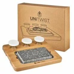 Null HotStone1 Set - Heisser Stein Steak Brett UNiTWIST