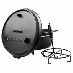 Klarstein Guernsey Premium Dutch Oven 4.5 BBQ-Topf Gusseisen Standfüße Größe S / 4.5 Qt Schwarz -Bartscher Verkäufe 6c8cb0ea b604 4589 8964 03bc6d4fdbdc 2