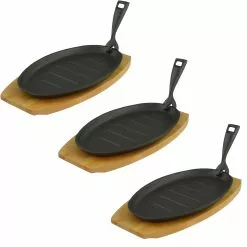 Gvk-eco Servierpfanne Mit Holzuntersetzer Oval24 X 17 X 2 Cm Gusseisen 1 Stück Im Set -Bartscher Verkäufe 73f31b4a 57ac 45c3 a220 fe41f1bbb364