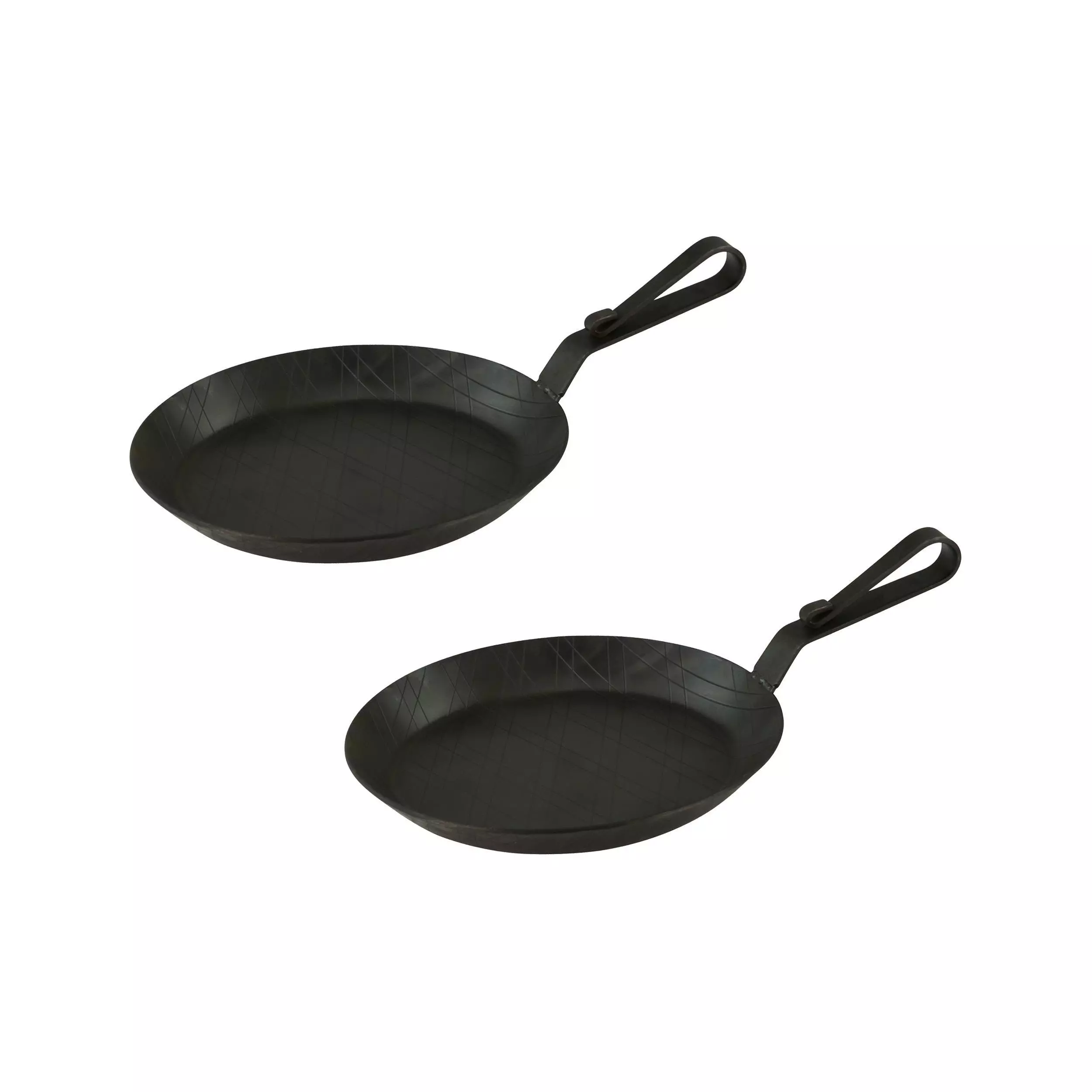 Gvk-eco Servierpfanne Aus Schmiedeeisen Mit Gebogenem Hakenstiel Ø 24 Cm 4 Stück 6 Gvk-eco Servierpfanne Aus Schmiedeeisen Mit Gebogenem Hakenstiel Ø 24 Cm 4 Stück – Bild 4