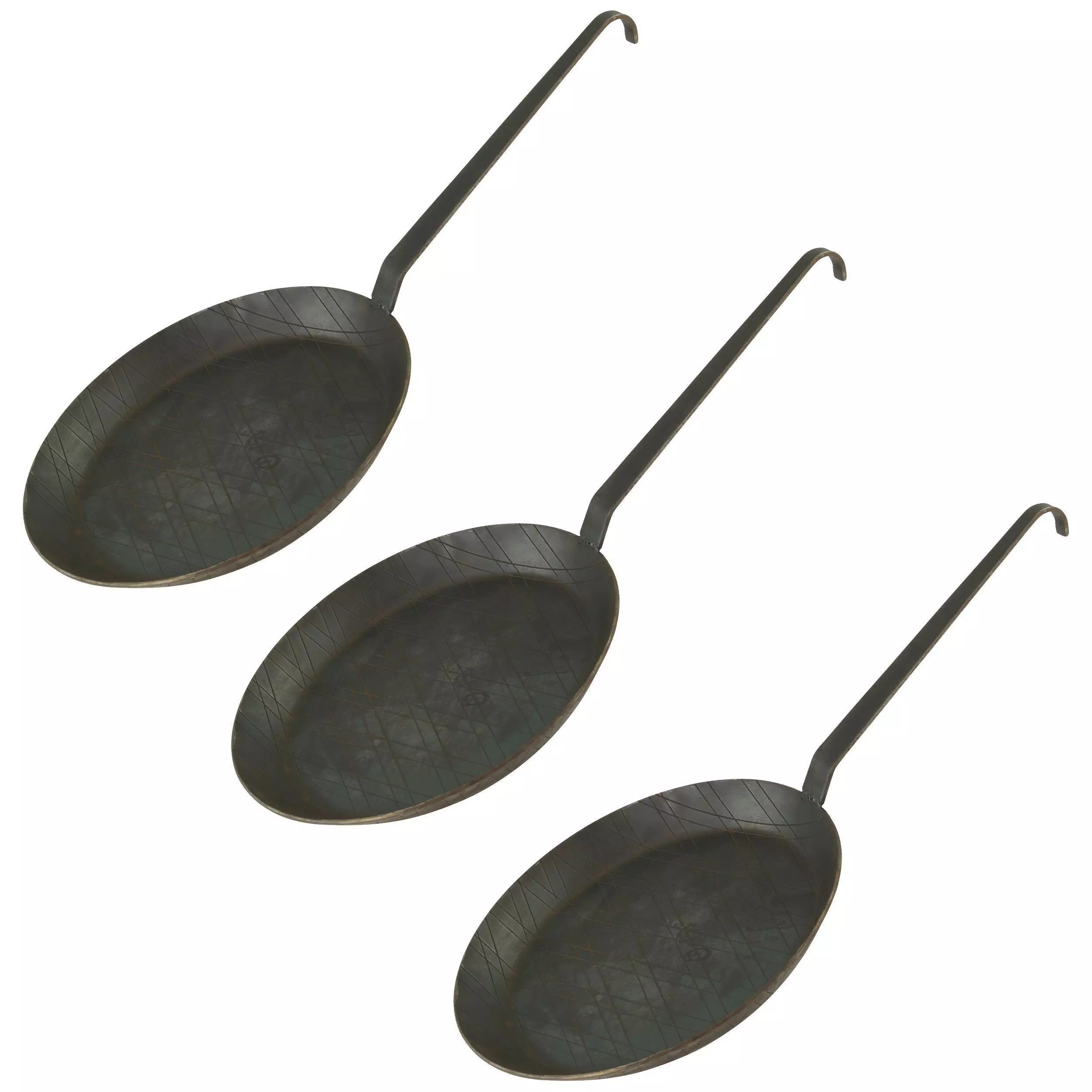 Gvk-eco Schmiedeeiserne Brat- Und Servierpfanne 2 Stück Ø 24 Cm Mit Hakenstiel 5 Gvk-eco Schmiedeeiserne Brat- Und Servierpfanne 2 Stück Ø 24 Cm Mit Hakenstiel – Bild 3