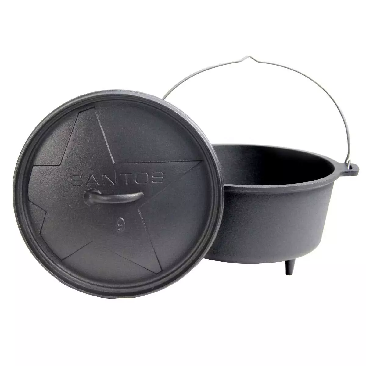 Klarstein Hotrod 145 Dutch Oven BBQ-Topf 12 Qt / 11,4 Liter Gusseisen Schwarz Schwarz 8 Klarstein Hotrod 145 Dutch Oven BBQ-Topf 12 Qt / 11,4 Liter Gusseisen Schwarz Schwarz – Bild 6