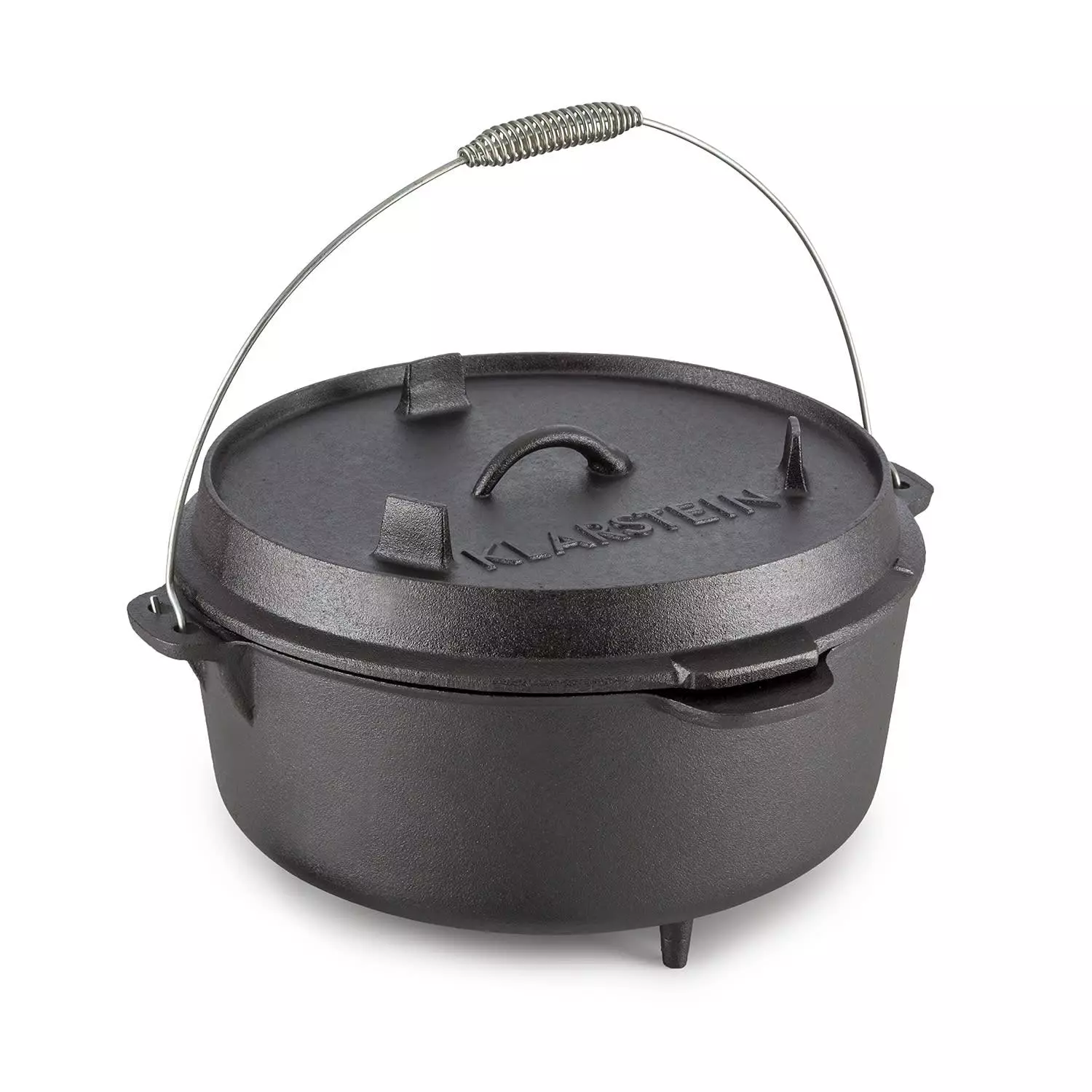 Klarstein Hotrod 145 Dutch Oven BBQ-Topf 12 Qt / 11,4 Liter Gusseisen Schwarz Schwarz 3 Klarstein Hotrod 145 Dutch Oven BBQ-Topf 12 Qt / 11,4 Liter Gusseisen Schwarz Schwarz