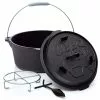 Null BBQ-Nerd© Dutch Oven "Professional" 9,0L Mit Ständer | Bereits Eingebrannt | Gusseisen Feuertopf Mit Deckel Und Integr. Bratpfanne und Deckelheber -Bartscher Verkäufe a16b5232 32e7 4623 9a22 b71417842e07 3