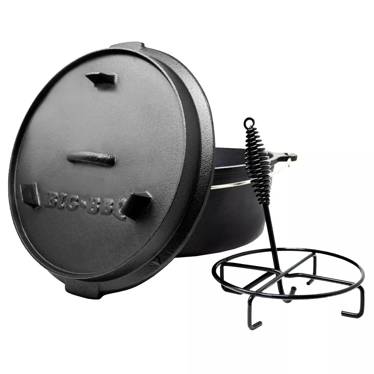 Klarstein Hotrod 85 Dutch Oven BBQ-Topf 9 Qt / 8,5 Liter Gusseisen Schwarz Schwarz 9 Klarstein Hotrod 85 Dutch Oven BBQ-Topf 9 Qt / 8,5 Liter Gusseisen Schwarz Schwarz – Bild 7