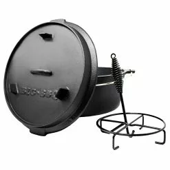 Klarstein Guernsey Premium Dutch Oven 9.0 BBQ-Topf Gusseisen Voreingebrannt Größe L / 9 Qt Schwarz -Bartscher Verkäufe b4a0825a 4091 4e51 8977 589327333d3b 4