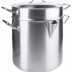 Contacto Simmertopf, Edelstahl Ø 24 Cm, 6 L, Induktionsgeeignet, Mit Deckel, Messstab Und Einfülltrichter -Bartscher Verkäufe c9be5734 d4b1 47a6 803a 40996f331956 5