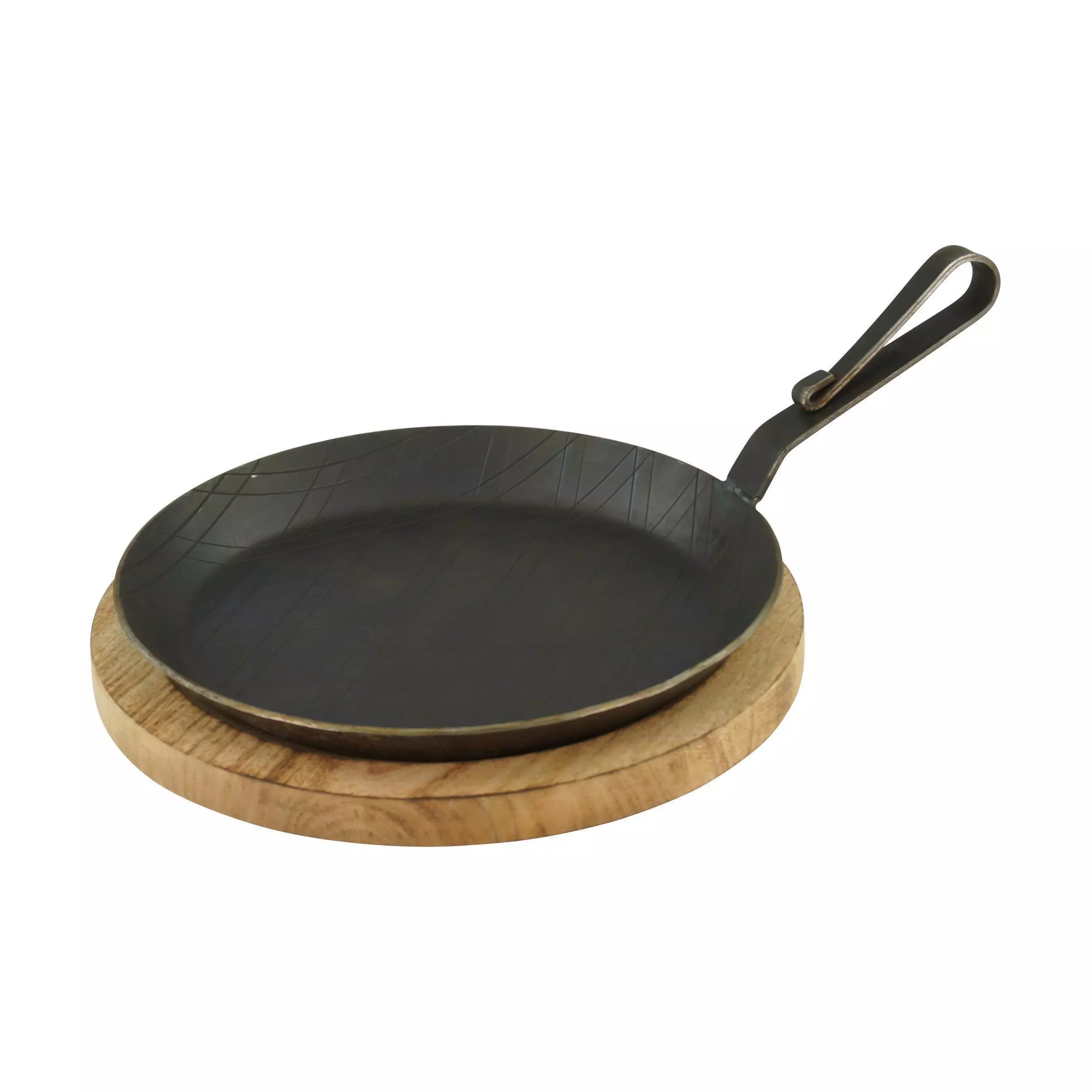 Gvk-eco Servierpfanne Aus Schmiedeeisen Mit Gebogenem Hakenstiel Ø 24 Cm 1 Stück 7 Gvk-eco Servierpfanne Aus Schmiedeeisen Mit Gebogenem Hakenstiel Ø 24 Cm 1 Stück – Bild 5