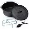 Null BBQ-Nerd© Dutch Oven "Starter" 3,1L Mit Ständer| Bereits Eingebrannt | Gusseisen Feuertopf, Bräter Mit Deckel Inkl. Deckelheber -Bartscher Verkäufe e02e02ef 1b9f 45d1 a377 5ab3b17d0e8d 3