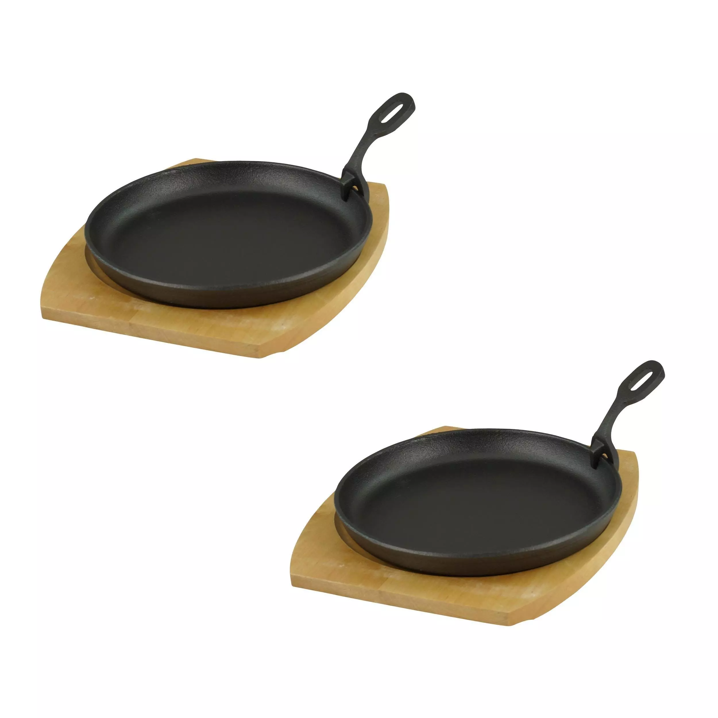 Gvk-eco Servierpfanne Mit Holzuntersetzer Ø 22cm, Gusseisen 3 Stück Im Set 5 Gvk-eco Servierpfanne Mit Holzuntersetzer Ø 22cm, Gusseisen 3 Stück Im Set – Bild 3