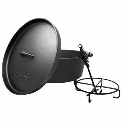 Klarstein Galloway Dutch Oven 6.0 BBQ-Topf Gusseisen Standfüße Größe M / 6 Qt Schwarz -Bartscher Verkäufe f711bef4 3016 4988 ad1a d09bf8f384e9 7